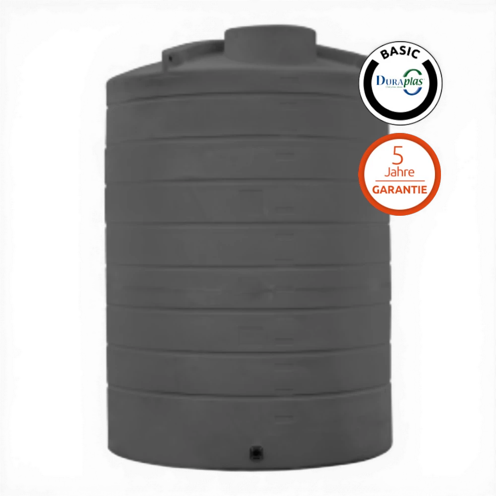 Duraplas DuraTank V-Eco 15.000 l Wassertank aus Polyethylen (PE) – UV-beständig & lichtundurchlässig