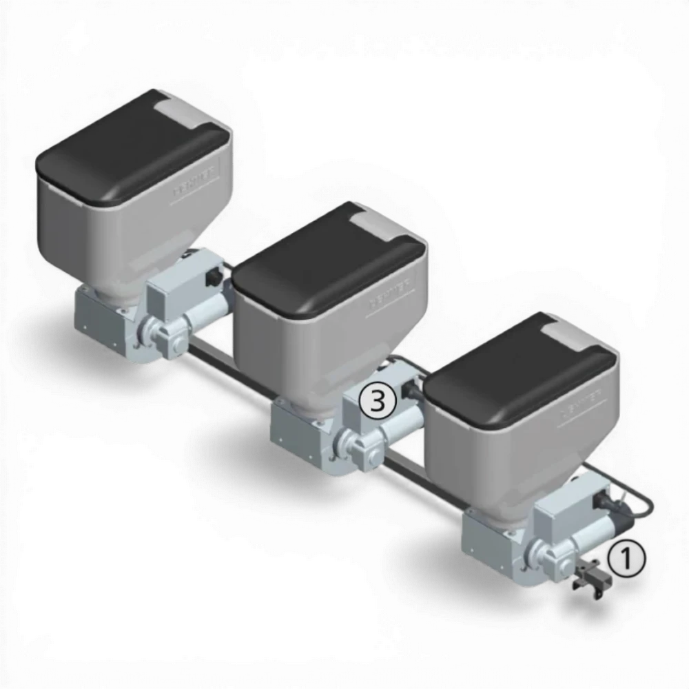 LEHNER AgroDos 70 (2-Reiher, elektrisch) Granulatstreuer
