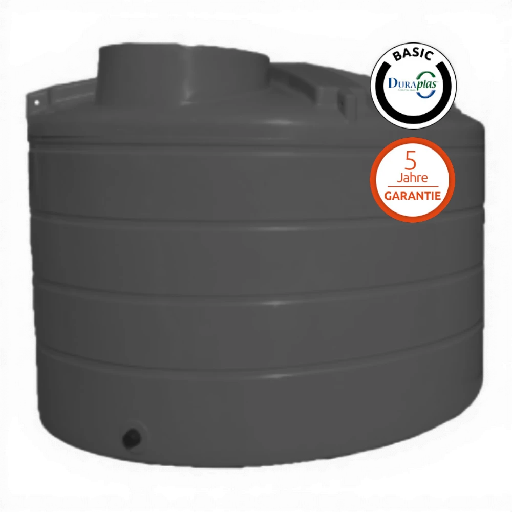 Duraplas DuraTank V-Eco 7.000 l Wassertank aus Polyethylen (PE) – UV-beständig & lichtundurchlässig