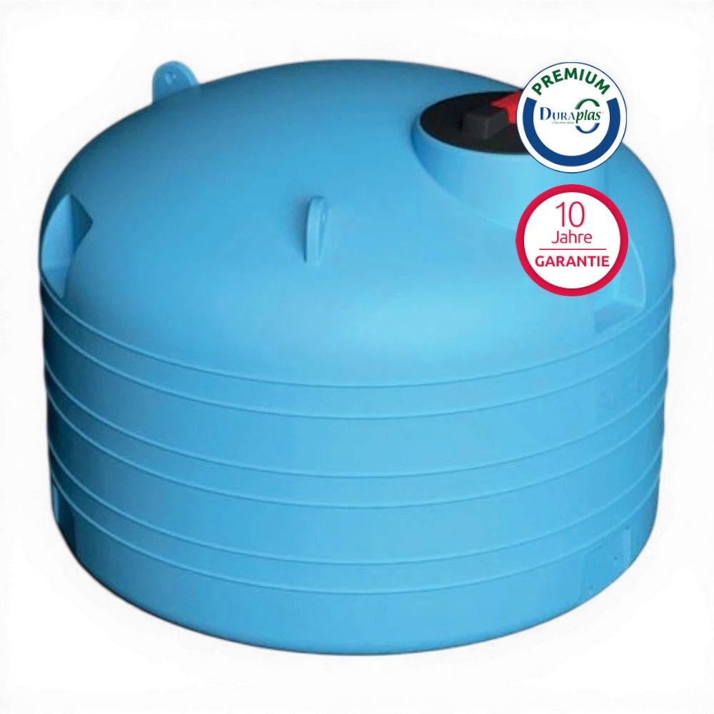 DURAPLAS DuraTank V-Eco PREMIUM Wassertank 2.000 Liter – Regenwasser Lagertank mit DN40 Flansch