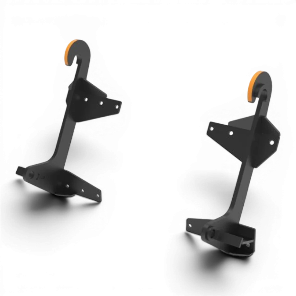Conjunto de ganchos Quicke M16 L JCB Q-fit para alfaias Plus