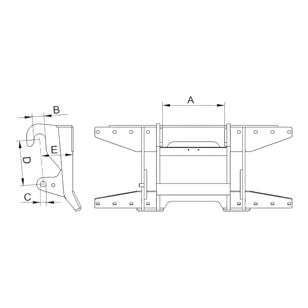 Quicke M24 hakenset Magni voor Plus-werktuigen