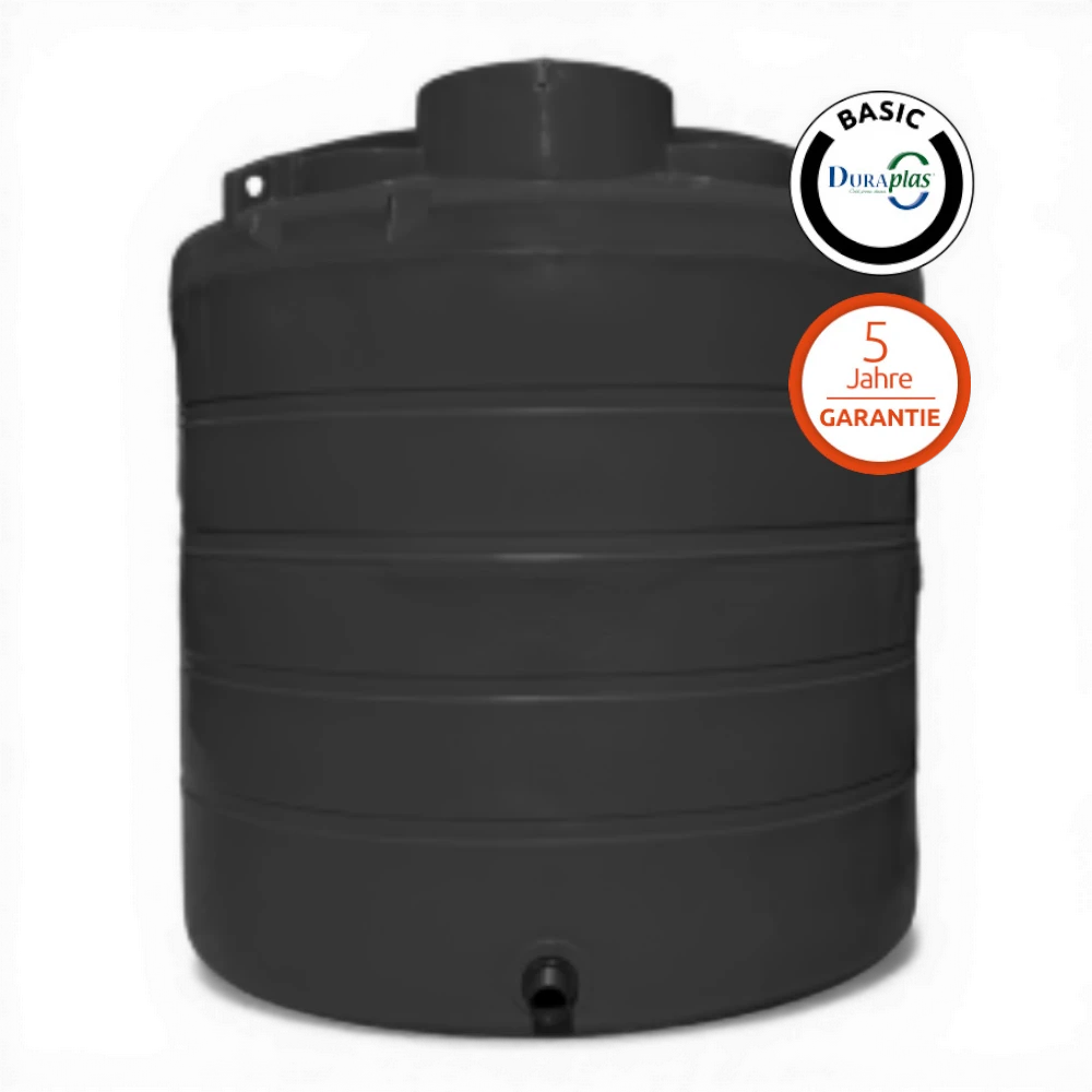 Duraplas DuraTank V-Eco 6.000 l Wassertank aus Polyethylen (PE) – UV-beständig & lichtundurchlässig