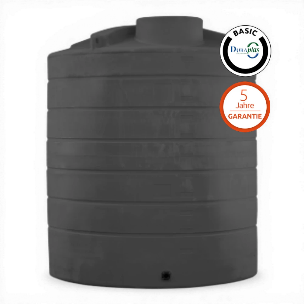 Duraplas DuraTank V-Eco 12.500 l Wassertank aus Polyethylen (PE) – UV-beständig & lichtundurchlässig